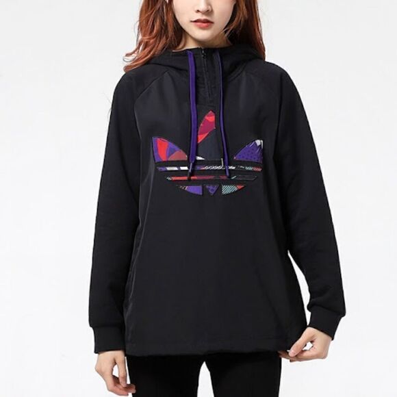Adidas Originals CNY Women's Jacket Hoodie Black S - Picture 1 of 11